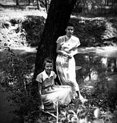 With sister Marina, Bei-guan, 1950